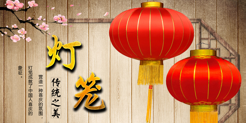 营造一种喜庆的氛围，灯笼成就了中国人喜庆的象征。